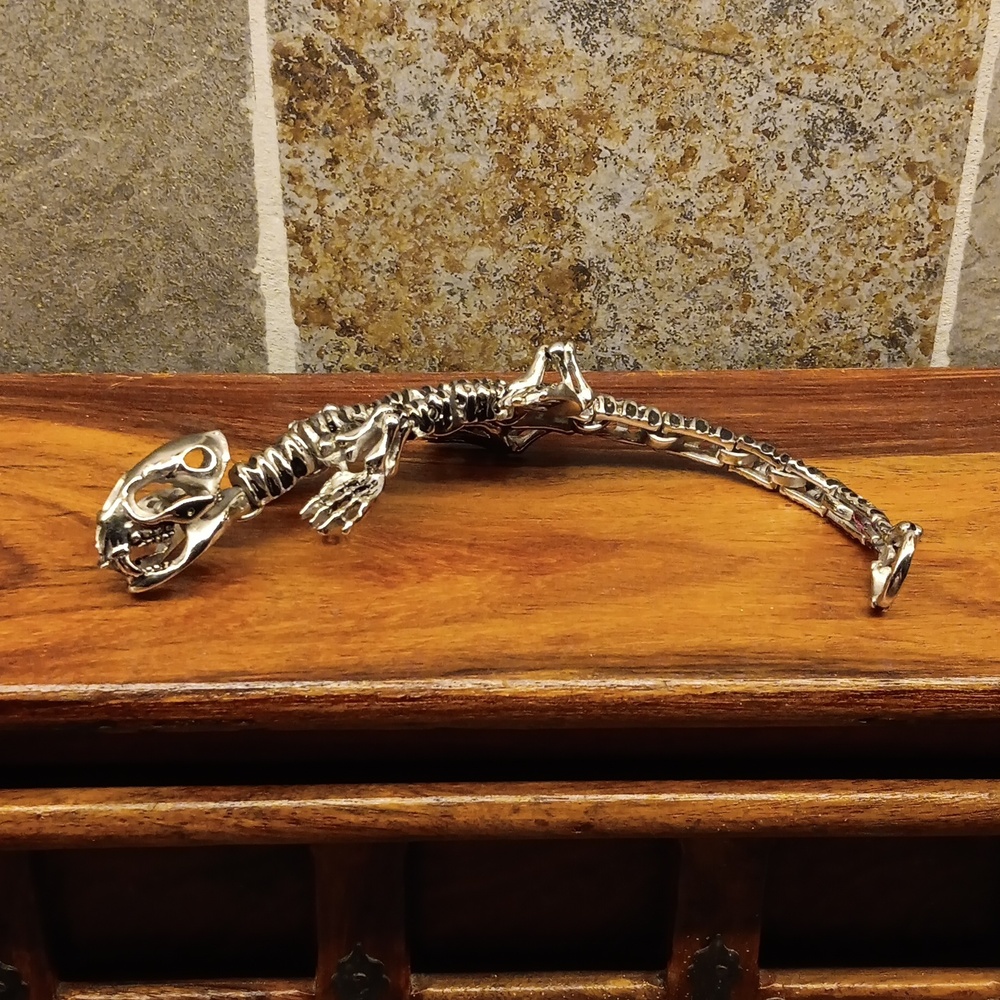 HEAVY STAINLESS STEEL BIKER,PUNK BRACELET